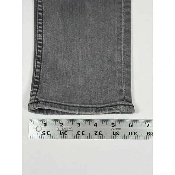 Acne Studios Kex Nightster Jeans Womens 29 x 34‎ Gray Denim Slim Y2K Minimalist - Picture 15 of 16